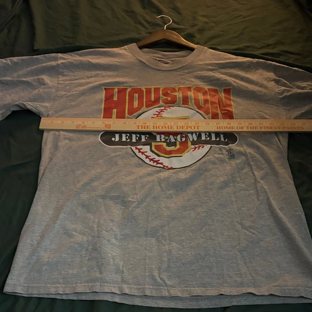 2000 Gray Houston Jeff Bagwell Men's XL Tee Vintage - Picture 2 of 7